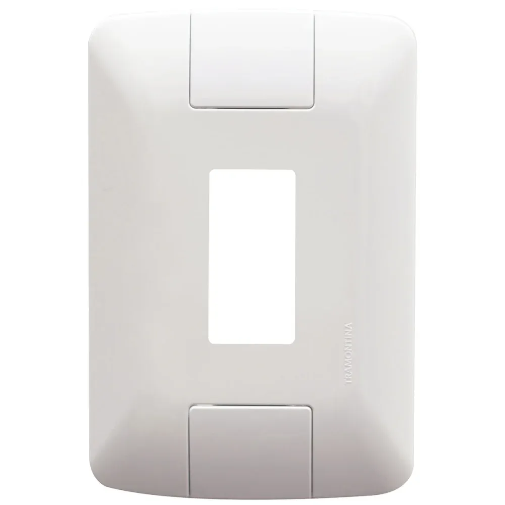 Placa com 1 Posto Vertical Aria Branca 4x2 Tramontina