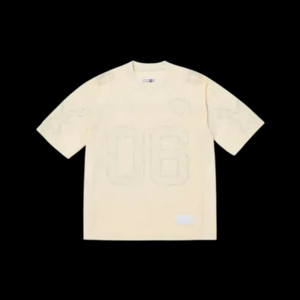 Maison Margiela x Supreme Camiseta Cotton Football Jersey White SS26-W4 — P / M / G / XG / XXG, Novo