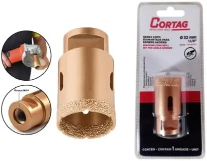 SERRA COPO DIAMANTADA Ø 32 MM P/ ESM CORTAG