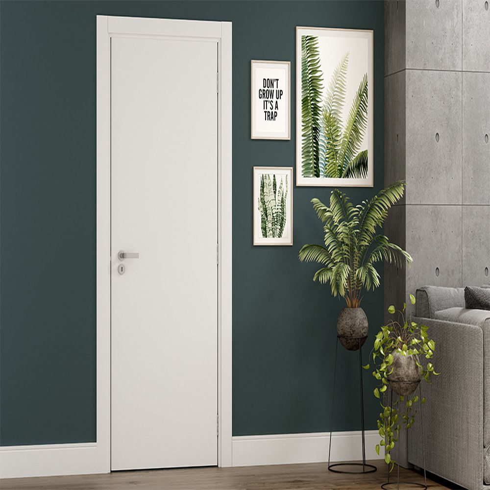 Folha Porta Lisa Mdp 210X92 Branco Vert
