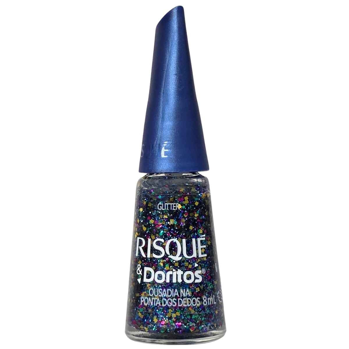 Esmalte Glitter Ousadia Na Ponta Dos Dedos Doritos Risque 8Ml