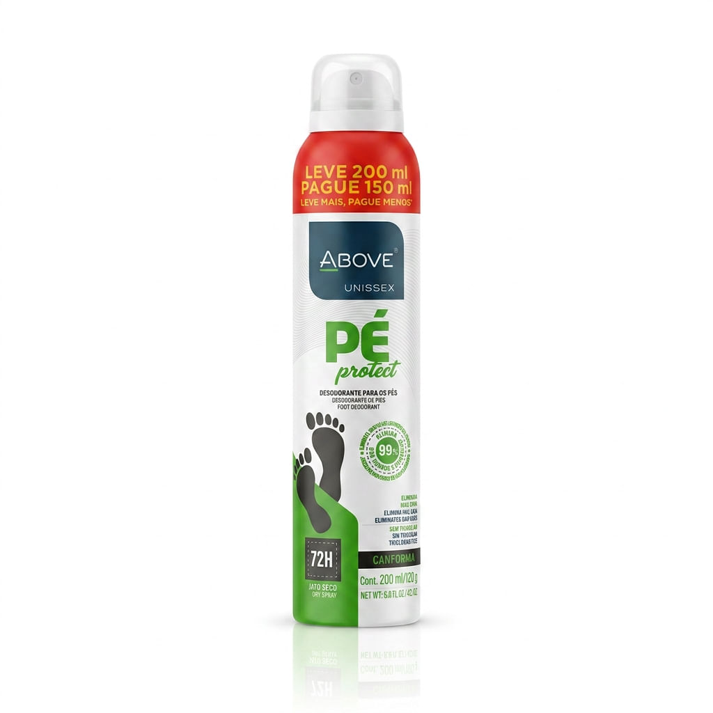 DESODORANTE PARA OS PÉS ABOVE PÉ PROTECT UNISSEX 200ML