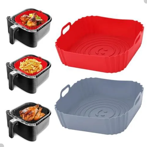 Formas Silicone Quadradas Air Fryer Antiaderente