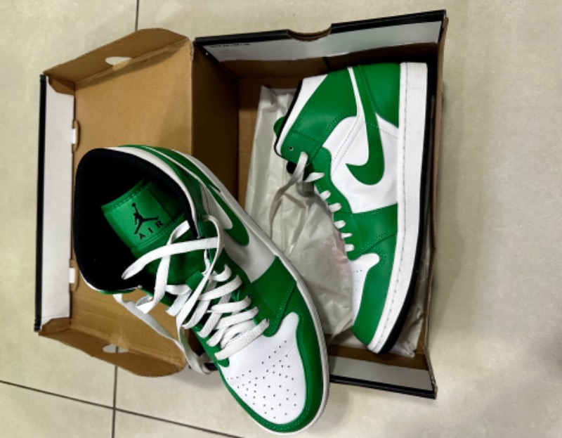 Air Jordan 1 Mid Lucky Green — 41, Usado