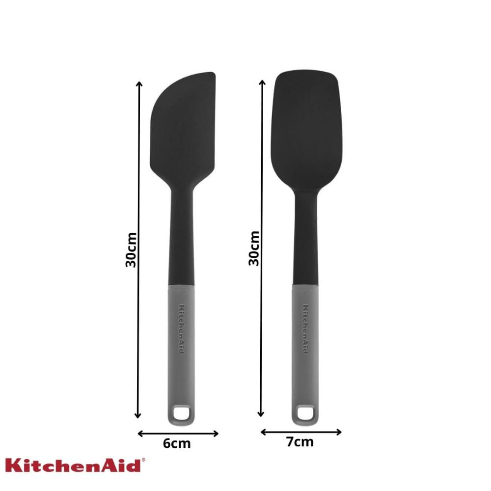 Foto 5 de Jogo Espátula Pão Duro e Clássica Silicone Cinza KitchenAid