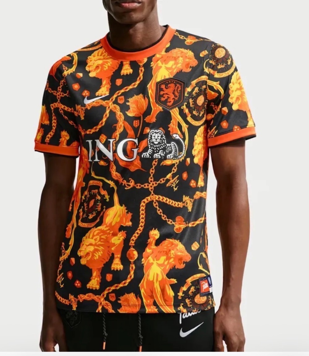 Netherlands x Patta x Nike Camiseta Academy Pro Orange — M, Novo