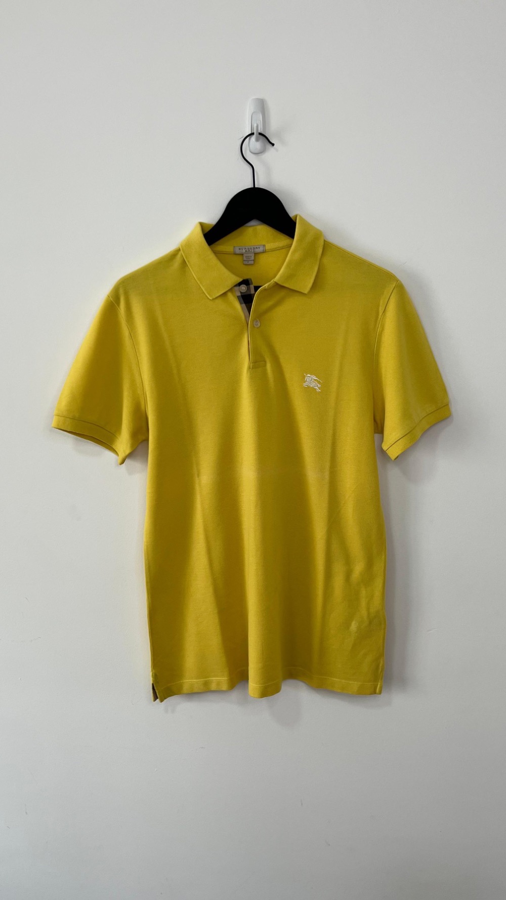 Camisa Burberry Vintage Polo Yellow — M, Usado