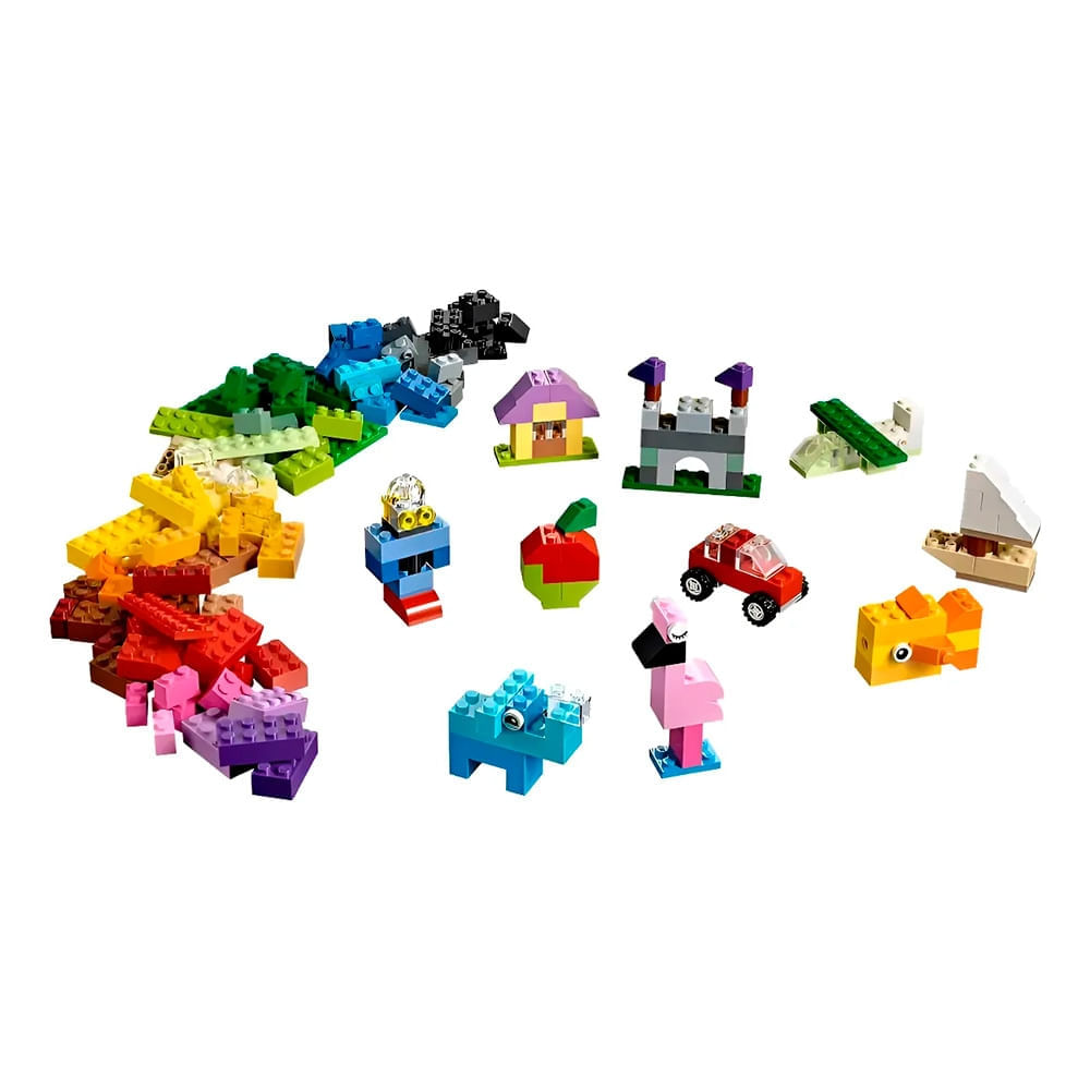 Foto 2 de Conjunto de Blocos de Montar Tipo Lego® Classic com 213 Peças