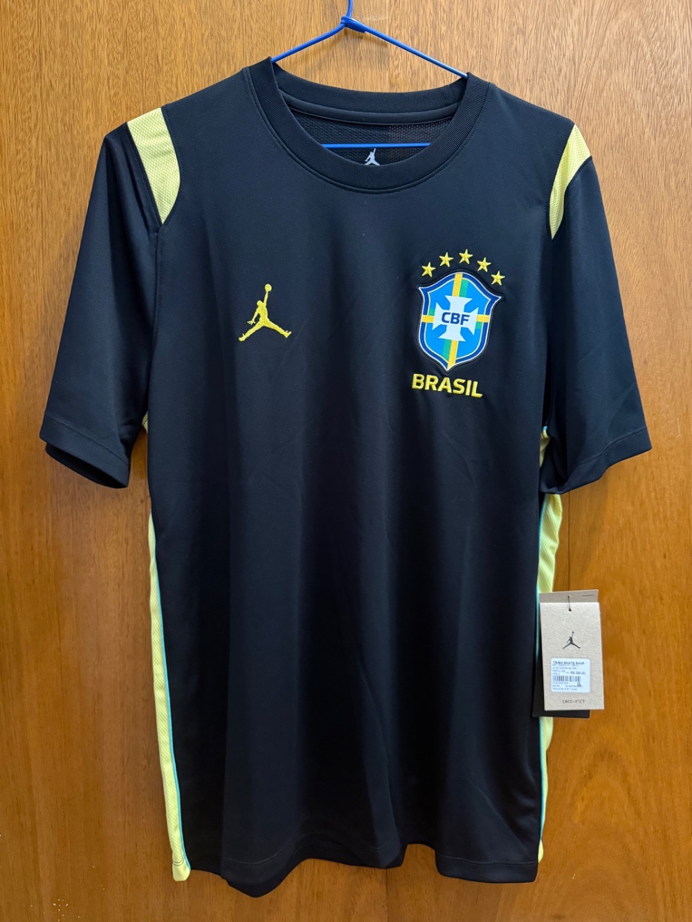 Camiseta Air Jordan Brasil Treino Academy Pro 2026 Black — G, Novo