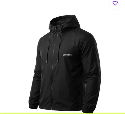 Jaqueta Corta Vento LELSAM Com Capuz Masculina Preto