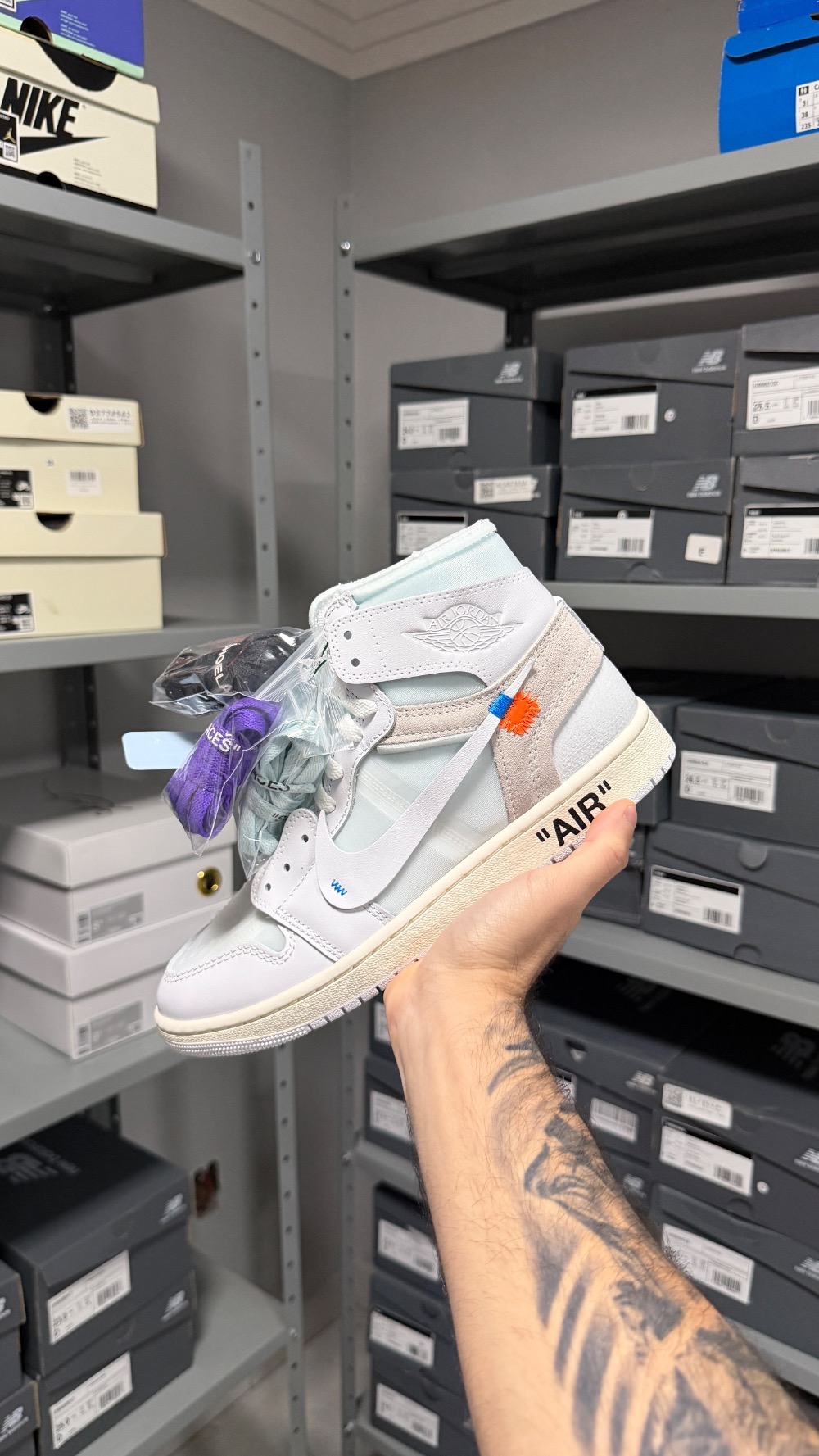 Virgil Abloh Archive x Air Jordan 1 High Retro Alaska (2026) — 41, Novo