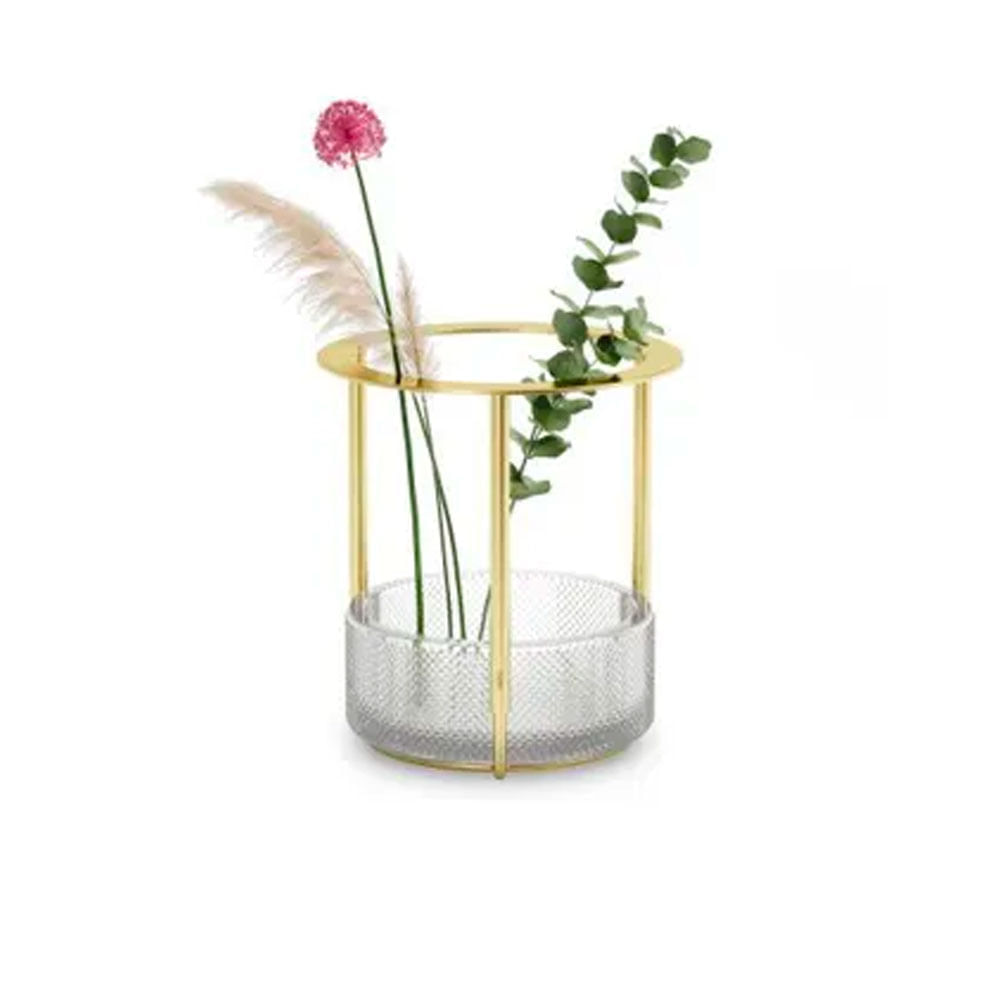 Vaso Brass Dourado Umbra