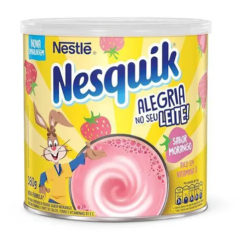 (REC) Nesquik Em Pó, Morango, 380G