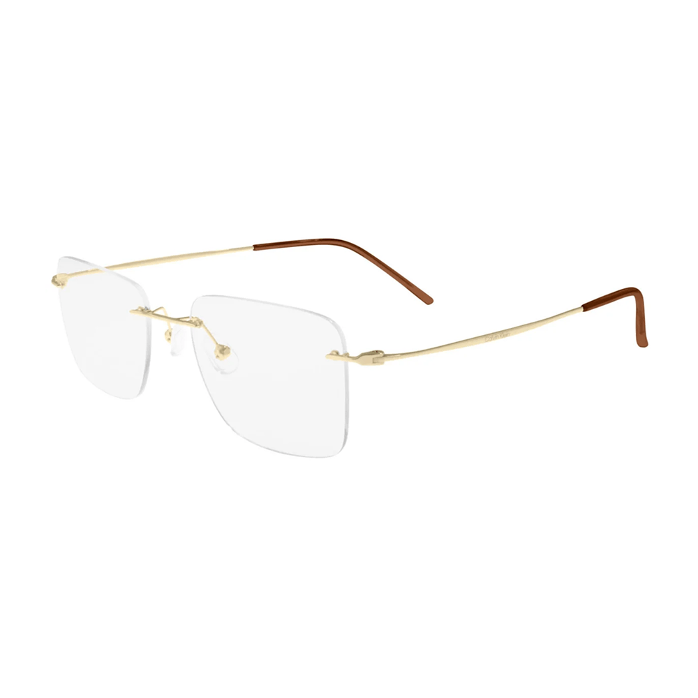 Armação para Óculos de Grau Unissex Calvin Klein CK22125TB Dourado