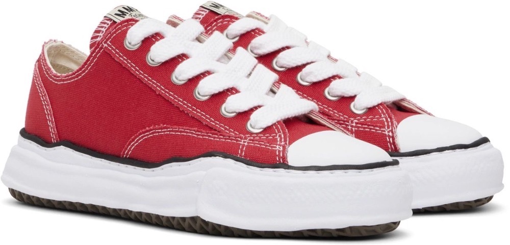 Maison Mihara Yasuhiro Peterson 23 OG Sole Canvas Low Red — 43.5, Novo