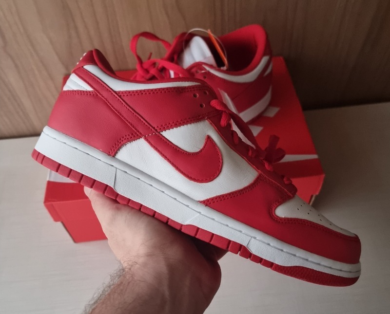 Nike Dunk Low University Red — 44, Novo