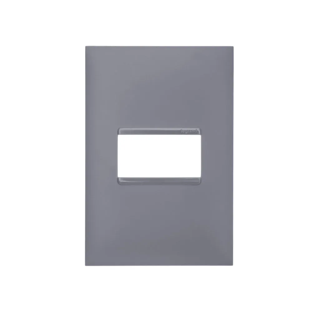 PLACA 1 POSTO 4X2 CINZA - PIAL PLUS+ PIAL