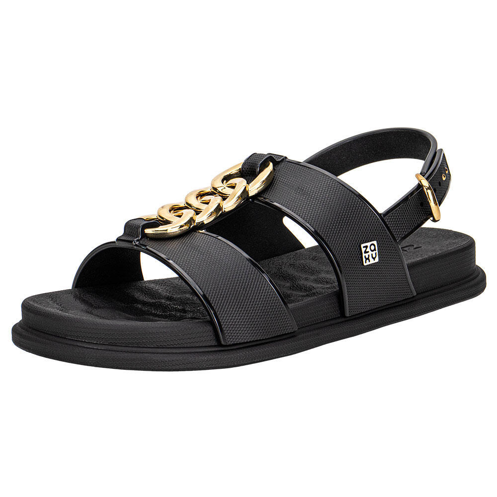 Sandália Feminina Flat Glam Zaxy 19222