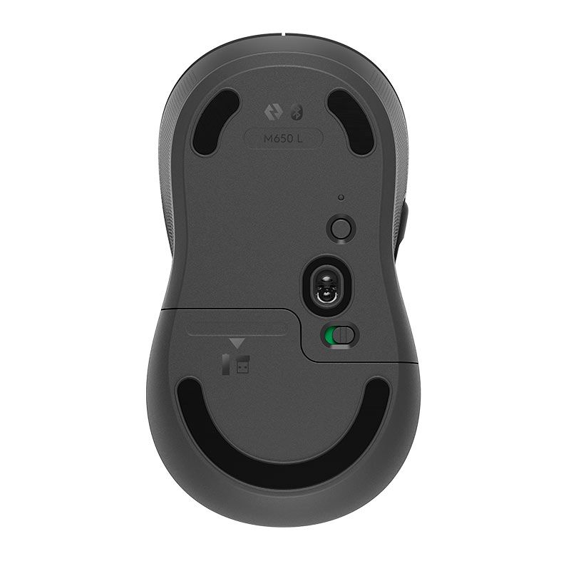 Foto 5 de Mouse Logitech Signature M650L, Bluetooth, 2000DPI, 5 Botoes, Grafite, 910-006231