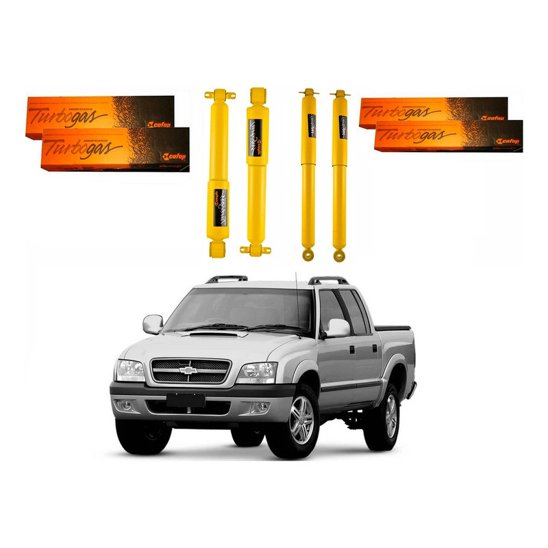 Kit Amortecedor Dianteiro Traseiro S10 2.4 4x2 2006 A 2008
