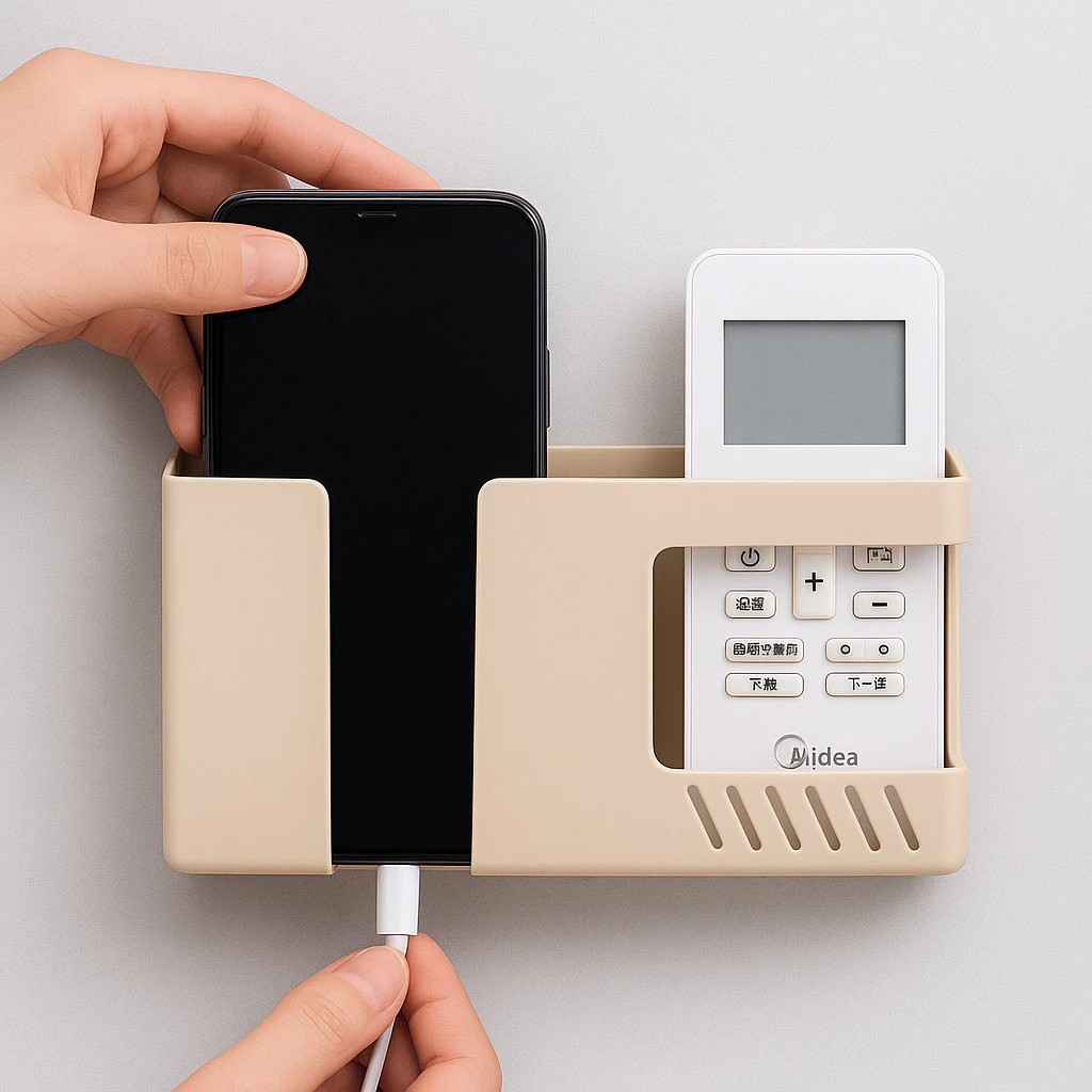 Suporte Parede Multiuso Porta Celular Controle televisao tv ar condionado DUPLO Universal Carregar