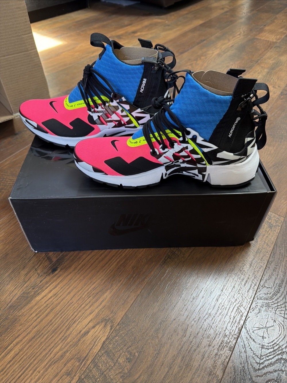 ACRONYM x Nike Air Presto Mid Racer Pink — 34 / 35.5 / 37 / 38 / 39.5 / 40.5 / 42 / 43 / 44, Novo