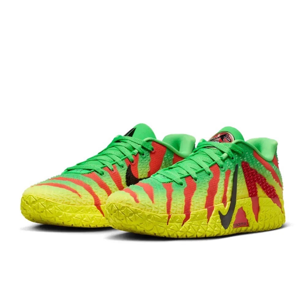 Jurassic Park x Nike Ja 3 Green Spark University Red — 40.5 / 41 / 42 / 42.5 / 43 / 43.5 / 44 / 46, Novo