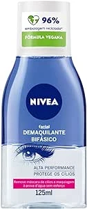 NIVEA Demaquilante Bifásico 125ml, Remove Maquiagem à Prova D'água, Protege Cílios, Gentil com a Pele