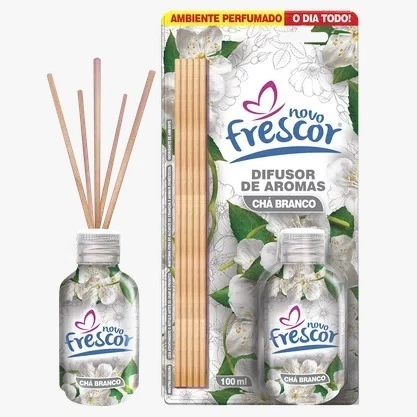 Difusor de Aromas Chá Branco 100ml Novo Frescor
