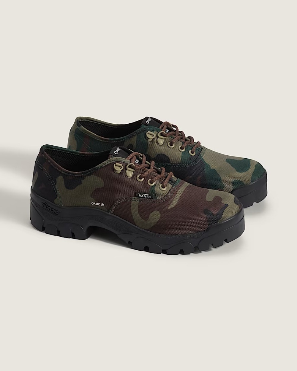 OAMC x Vans OTW Authentic Oxford Woodland Camo Green — 39 / 39.5 / 40 / 40.5 / 41 / 42 / 42.5 / 43 / 43.5 / 44, Novo