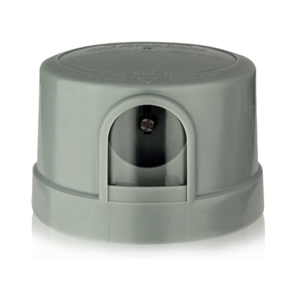 Kit Relé Fotoelétrico Foxlux 127V Cinza + Base Ajustável | acionamento automático