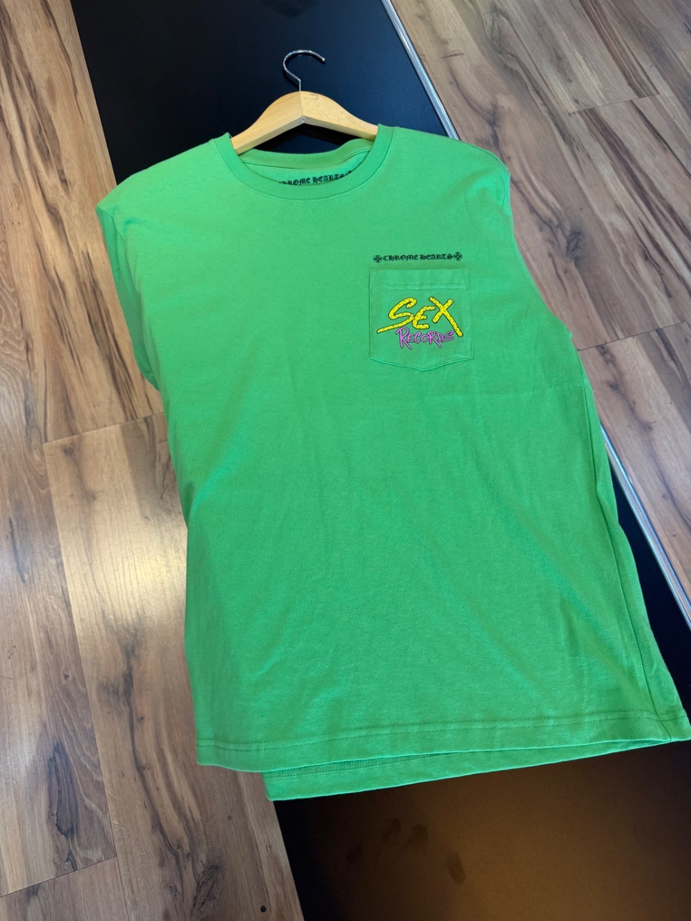 Matty Boy x Chrome Hearts Camiseta Sex Records Green — G, Novo