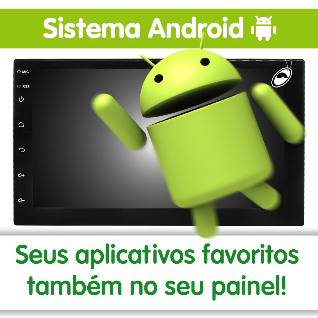 Foto 2 de Multimídia H-Tech 2 Din Android HT-9925CA 10" Polegadas Espelhamento GPS Bluetooth USB + Câmera de Ré