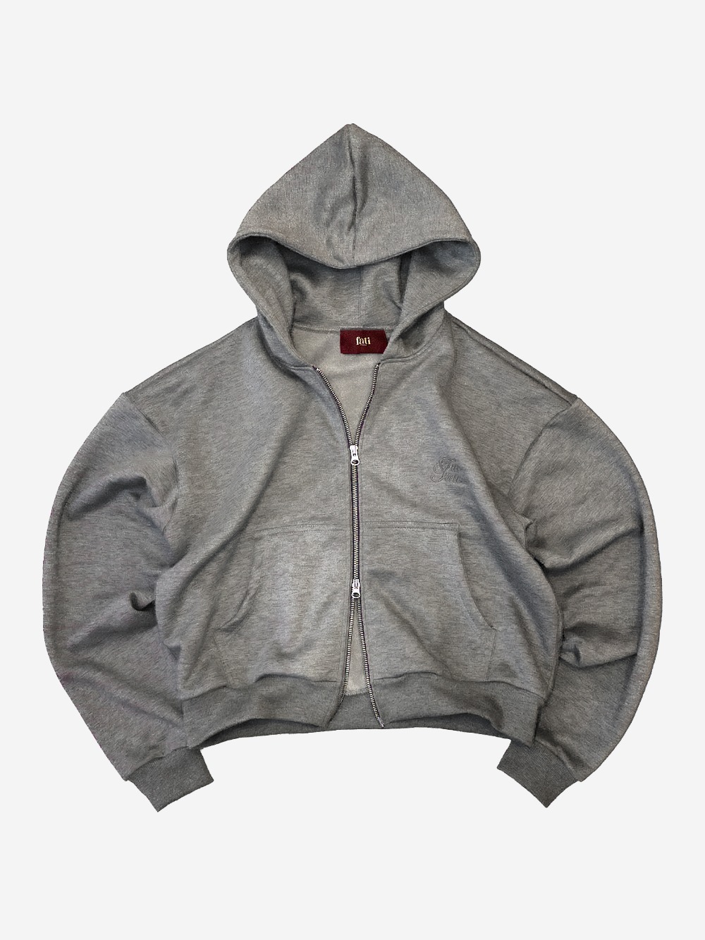 Jaqueta Fati Studios Perfect Double Zip Grey — P / M / XG, Novo
