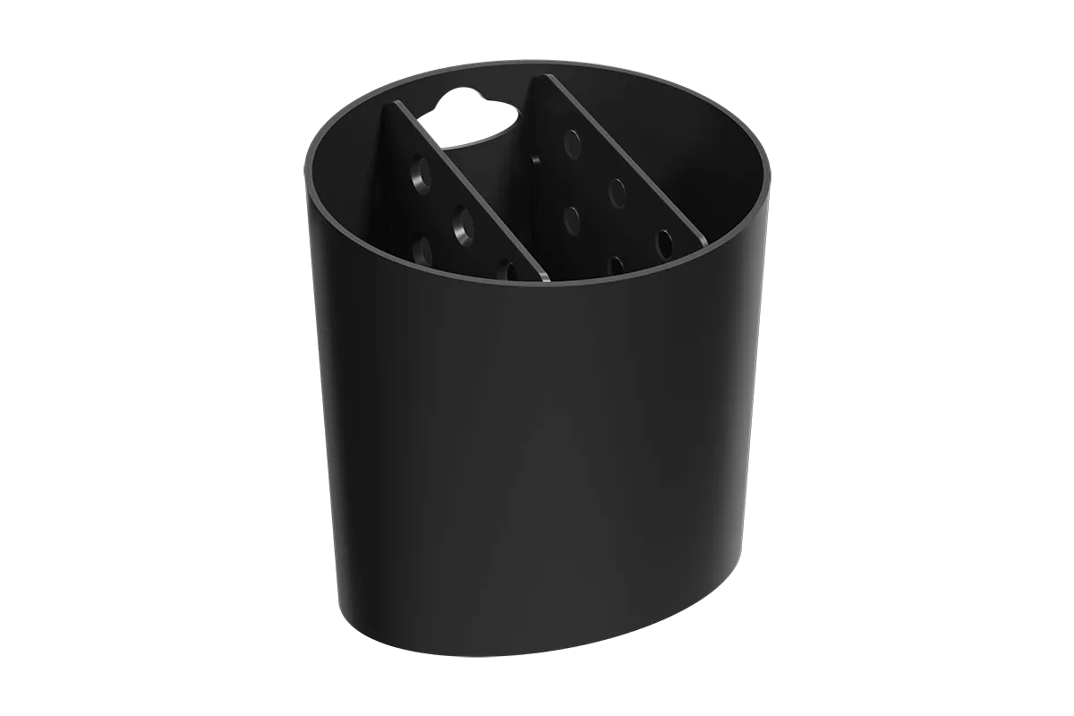 Escorredor de Talheres Oval Coza Basic Preto
