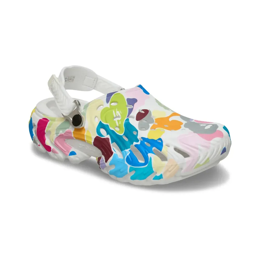 BAPE x Crocs Echo II Multi Camo White — 40, Novo