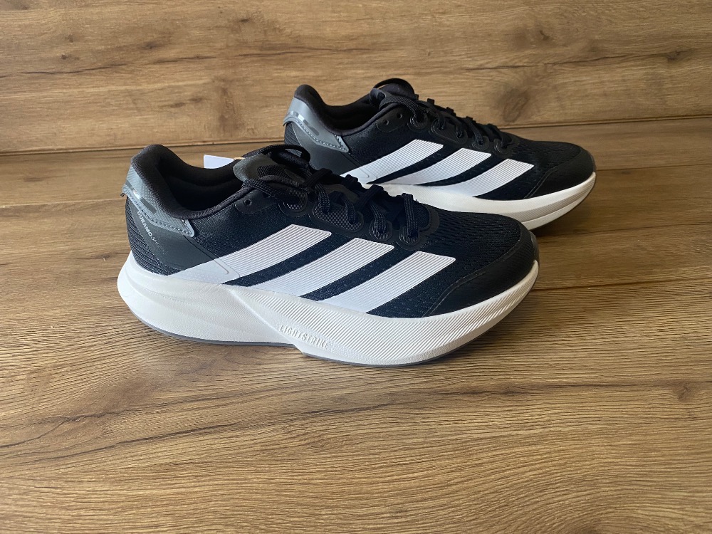 adidas Duramo Speed 2 Core Black Cloud White Grey Five — 43, Novo
