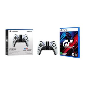 PARCELADO | Controle Sem Fio Sony DualSense, Edição Limitada Gran Turismo + Jogo Gran Turismo 7 Edição Standart, PS5