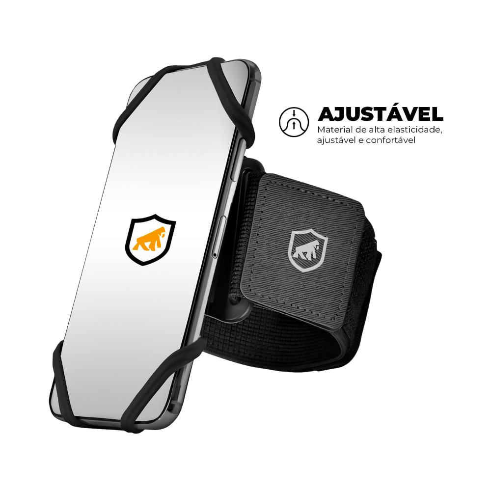Foto 4 de Braçadeira para Corrida porta celular Armband Atomic Universal - Gshield (para celulares de até 7'')