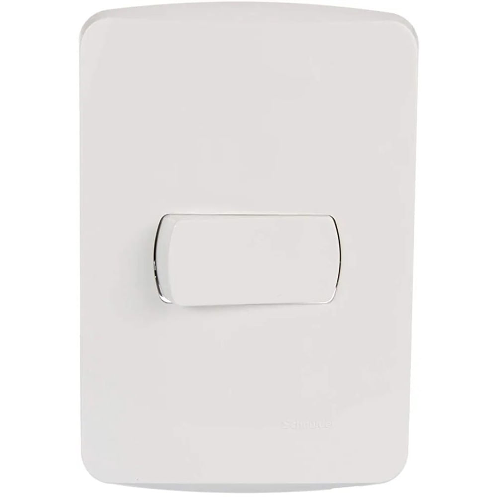 Conjunto Interruptor Simples 10a 250v Pl Branco Miluz Scnheider