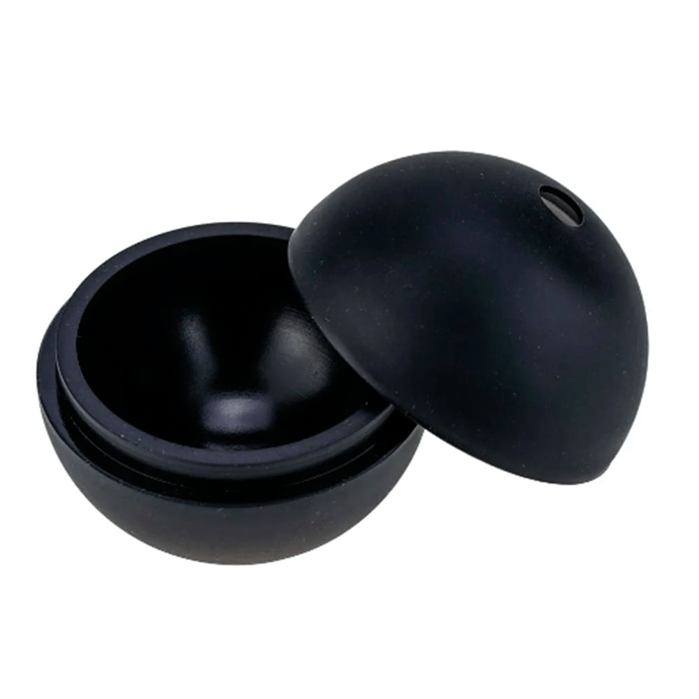 Foto 2 de Forma De Gelo Esfera Em Silicone Preto 60Mm - Weck