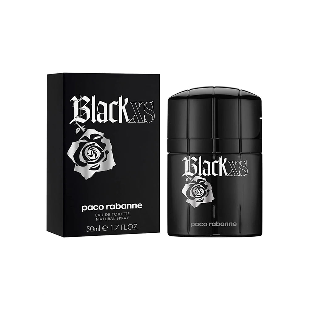PACO RABANNE BLACK XS MASCULINO EAU DE TOILETTE 50ML - Avarias na embalagem