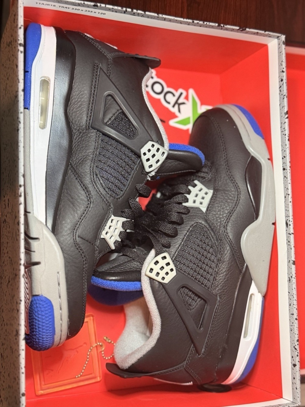 Air Jordan 4 Retro Motorsports Black Blue — 38 / 39.5 / 40 / 40.5 / 41 / 42 / 42.5 / 43 / 43.5 / 44, Novo