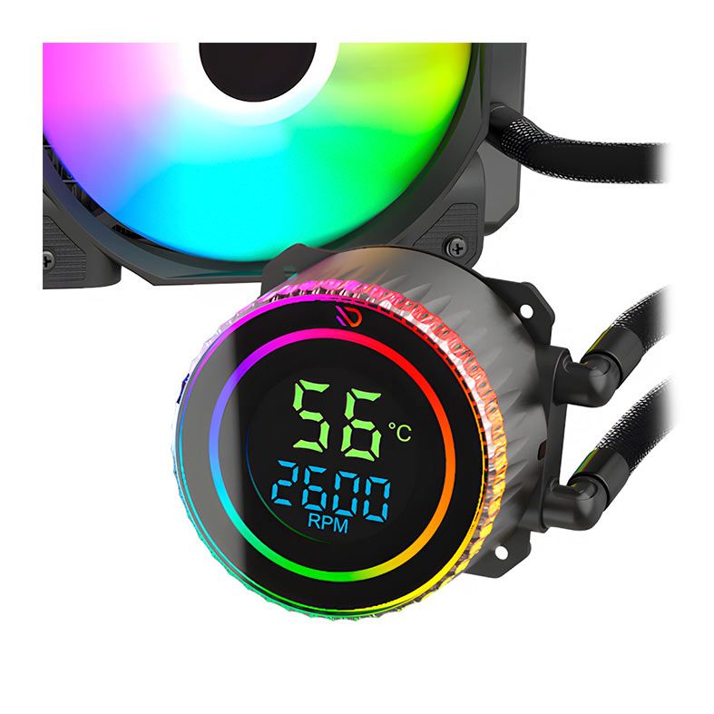 Foto 3 de Water Cooler Duex ORB Display 360, ARGB, 360mm, Preto, DXWC360ORB