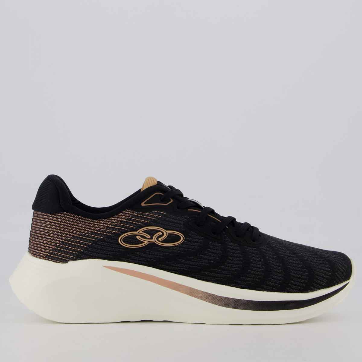 Tênis Olympikus Plaza Feminino Preto e Branco