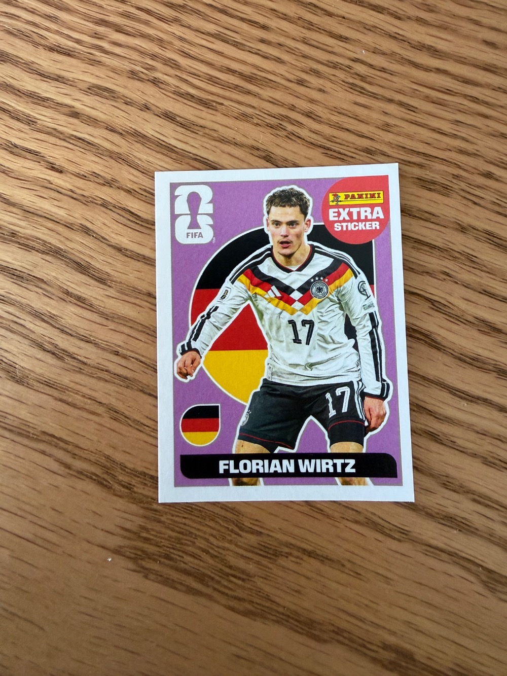 Figurinha Panini Florian Wirtz Legend Roxo FIFA World Cup 2026 — Único, Novo