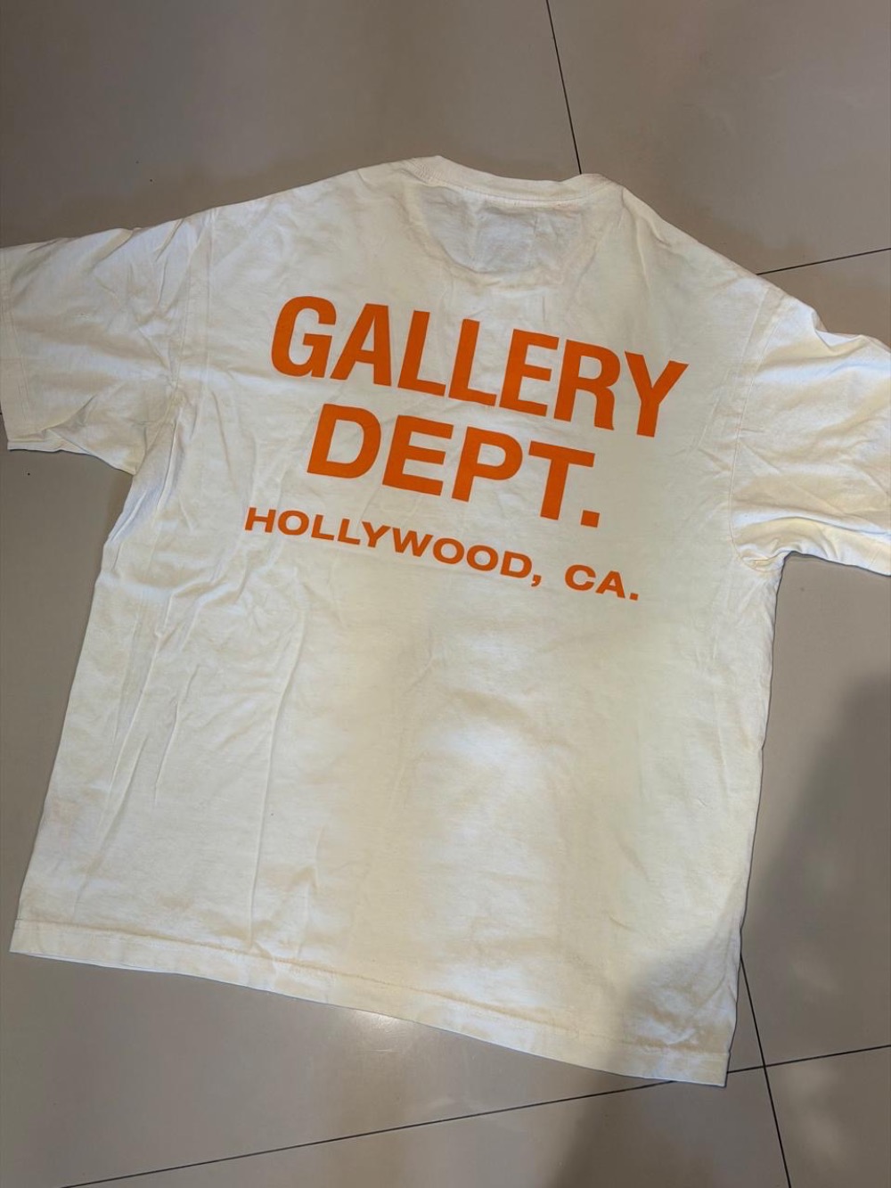 Camiseta Gallery Dept. Souvenir Cream Orange — M, Novo