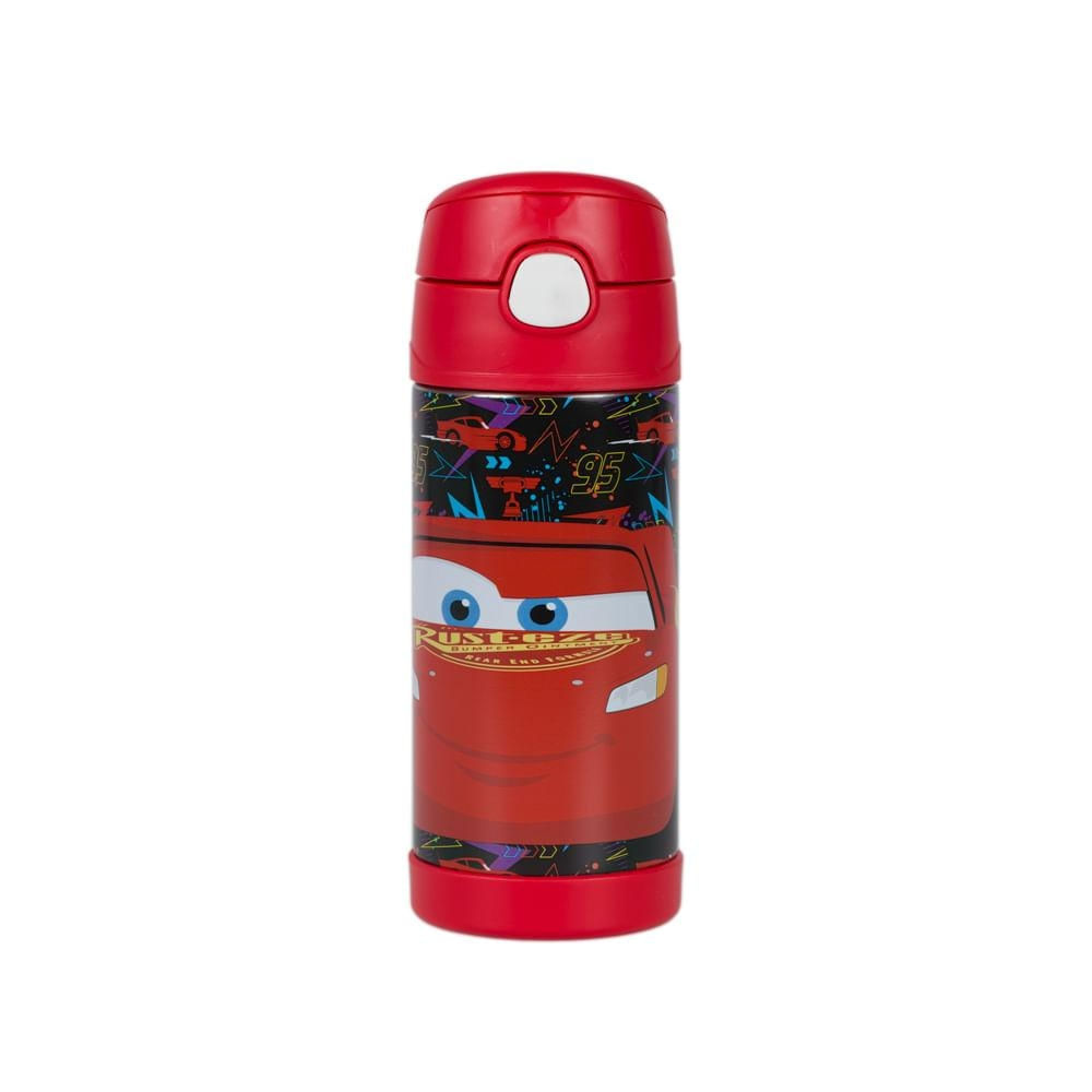 Foto 2 de Garrafa Térmica Escolar 320 ml Carros U / Vermelho