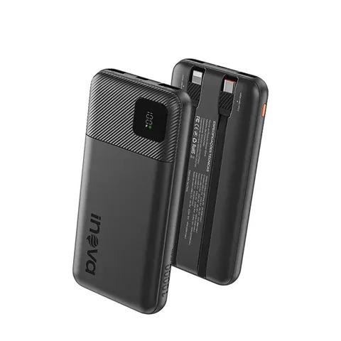 Power Bank Turbo 10000mAh Carga Rápida USB-C/USB-A
