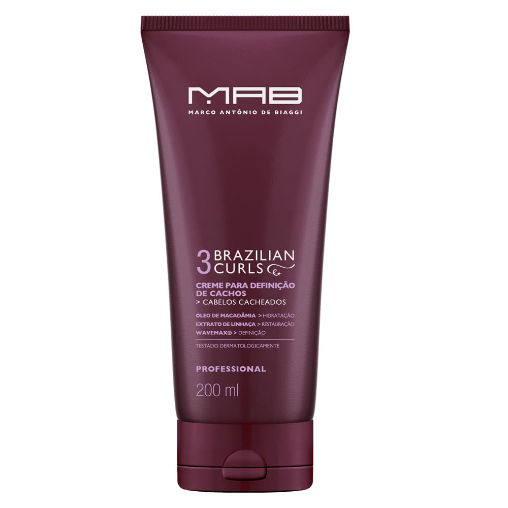 Creme para Definição dos Cachos Brazilian Curls MAB — 200ml